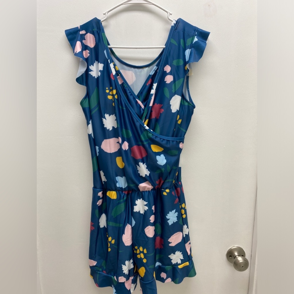 SheCurve Modest Swimsuit Built-In Bra Swim Romper